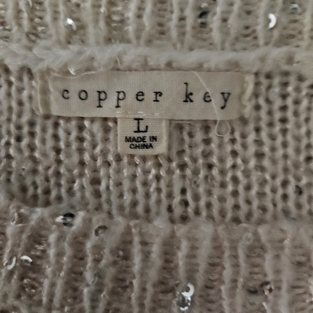 Copper Key Sparkling Cream Sweater - Picture 4 of 4